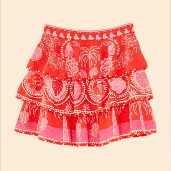 FARM RIO Summer Sunrise Mini Skirt (NWT) - Picture 5 of 11
